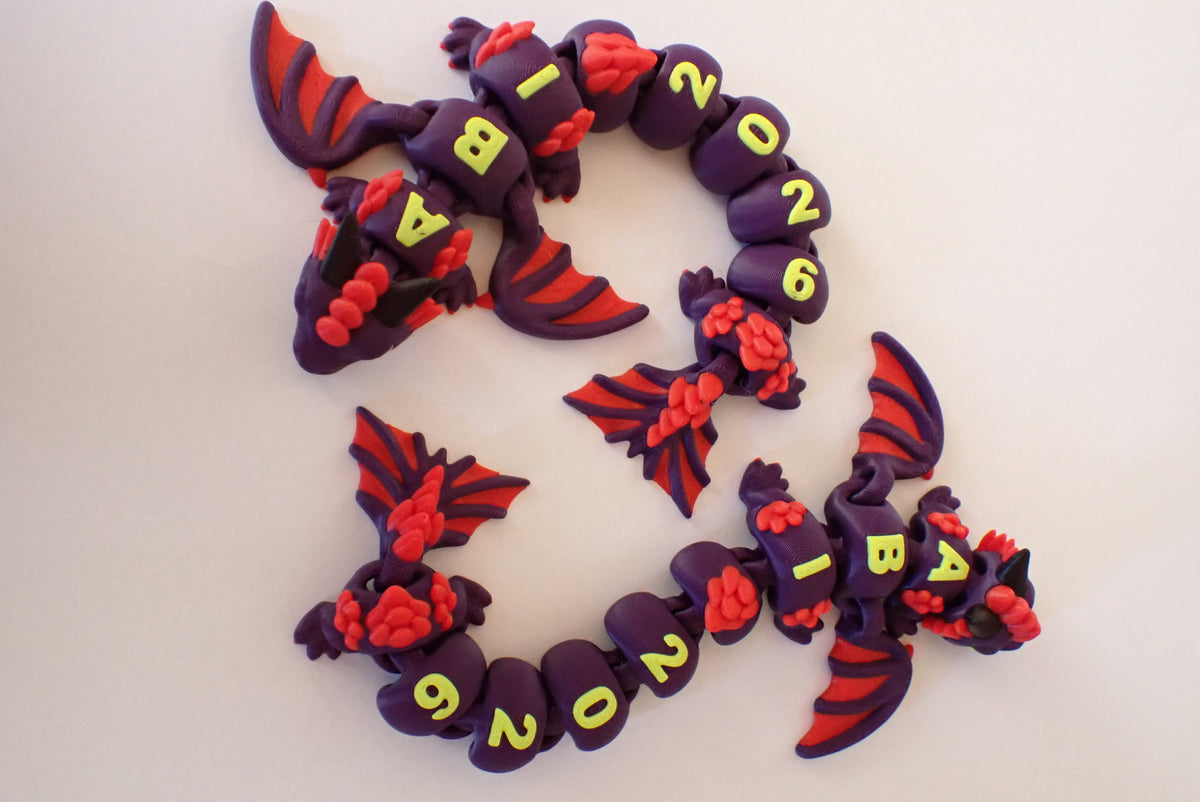 3D-gedruckter ABI 2026 Drache