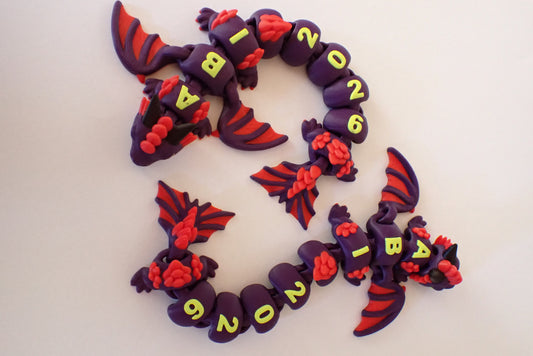 3D-gedruckter ABI 2026 Drache