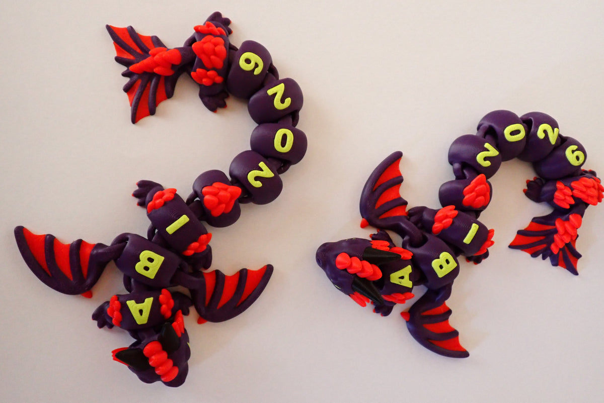 3D-gedruckter ABI 2026 Drache