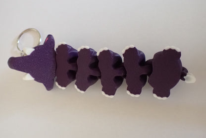 3D gedruckter Elefant - Schlüsselanhänger mit Name - z. B. Zoey