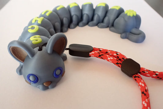 Niedlicher, beweglicher 3D-gedruckter Anhänger