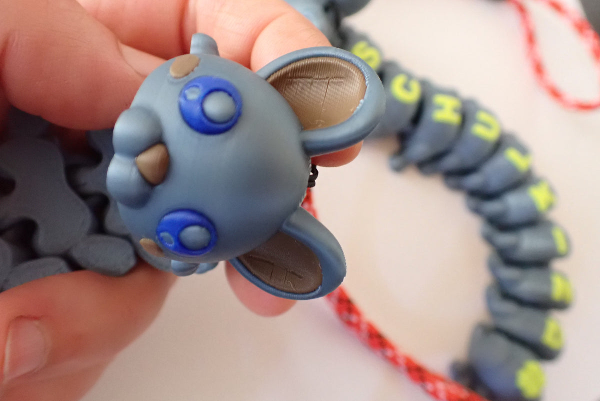 Niedlicher, beweglicher 3D-gedruckter Anhänger