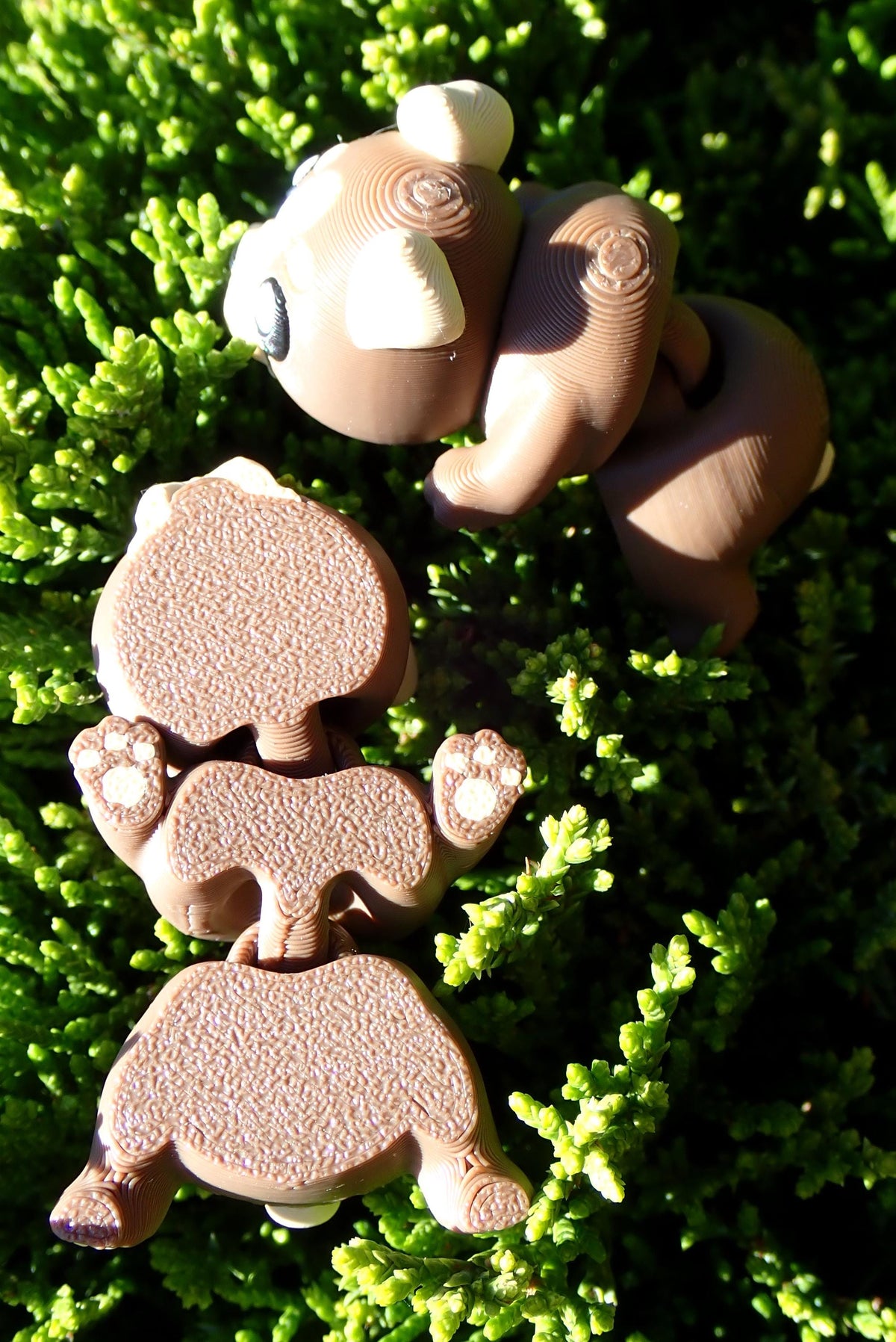 Süßer Flexi-Hund Schlüsselanhänger - Bewegliches 3D-Druck Fidget Toy & Taschenanhänger