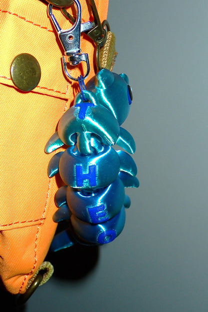 3D Druck Delfin Schlüsselanhänger beweglich I Flexi Dolphin Fidget Toy I Süßer Taschenanhänger & Meerestier Geschenk aus PLA Silk